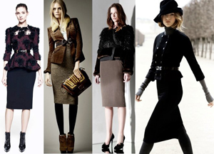 Как носить классическую юбку-карандаш с верхней одеждой