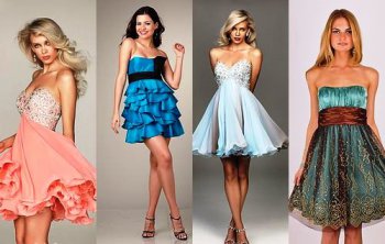 Как выбрать короткое платье на выпускной