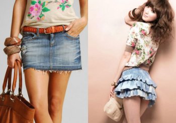 С чем носить мини-юбку