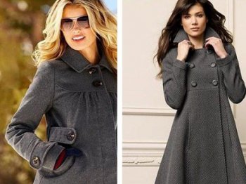 С чем носить серое пальто